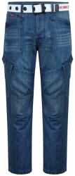 Lee Cooper Мъжки дънки Lee Cooper LC Belted Cargo Jeans Mens - Mid Wash