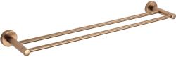 Mexen Remo dupla törölközőtartó, kefélt réz - 7050725-65 (7050725-65)