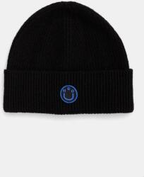 HUGO Blue gyapjú sapka vékony, fekete, gyapjú, 50527803 - fekete Univerzális méret