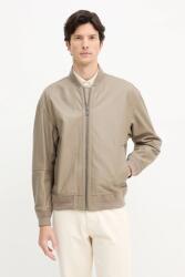 BOSS Orange bőr bomberdzseki - bézs 54