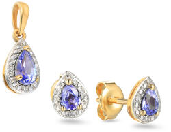 Heratis Forever Tanzanite gyémánt készlet, 9 K sárga arany IZBR583SHR