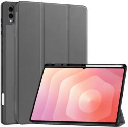  LEATHER cu balamale husă pentru Samsung Galaxy Tab S11 Ultra gri