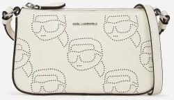 Karl Lagerfeld bőr táska - fehér Univerzális méret - answear - 48 790 Ft