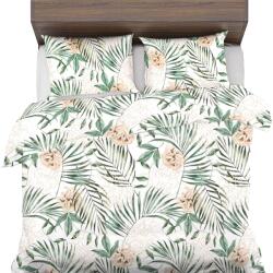 Sense Antiallergén ágyneműhuzat 180x200+2x70x80 Természetes Pamut Pálma rózsa Eko (Palma z różą)