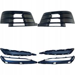 Mertt Kpl x4 Atrapa rácsvédő kupak Jobb Bal lökhárító Audi Q7 4M 15-19 S-Line