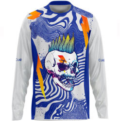 C-LAB Hosszú ujjú MTB Enduro mez Punk fehér|kék