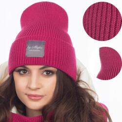 Majka Női sapka Női Téli Meleg Kihajtható Majka Fukszia Rózsaszín