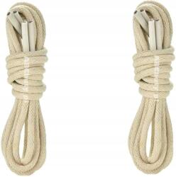  Bézs Cipőfűző túrabakancsokhoz, Adidas cipőkhöz, Kerek cipőfűző 160 cm (GRUBE OKRĄGŁE POLSKIE SZNUROWADŁA BAWEŁNIANE)