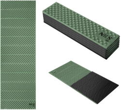 Nils Camp Összecsukható hálószőnyeg 188cm Nils Camp NC1768 fekete|zöld