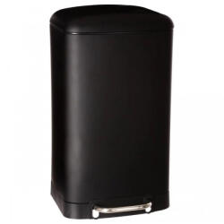 Brius Cos gunoi pedala inox 30 litri, 34x31x61 cm, design modern elegant, negru (JJ-133684) Cos de gunoi