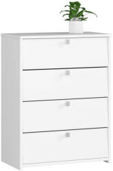 Brius Dulap pantofi pal 4 usi rabatabile organizare, 60x33x80 cm, 12 perechi, alb (AK-38166844) Pantofar