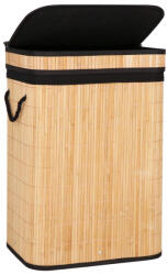 Brius Cos rufe bambus capac sac detasabil 72 litri, 42x33x60 cm, design natural, maro (HA-0157)