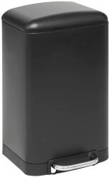 Brius Cos de gunoi 5Five Ariane 20L, cu pedala si inchidere lenta, otel inoxidabil, 30x30x53 cm, negru (JJ-202421A) Cos de gunoi