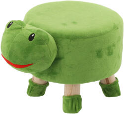 Brius Taburet copii maxim 50 kg antiderapant design vesel, 28x25 cm, model broscuta, verde (PHO-8878)