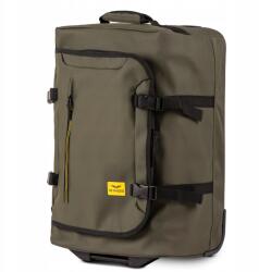 Wings Kis anyagú bőrönd S 20" kézi gurulós utazópoggyász Wings (1805-S-D.GREEN)