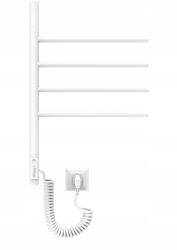  Elektromos fürdőszobai radiátor, fehér, Forgatható Lécekkel Törölközőszárító (WE20404)