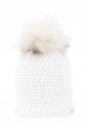 Majka Ekrü Bézs Női Téli Kötött Sapka Pomponnal Bélelt Majka (H-15)