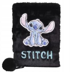 PASO Napló Plüss Jegyzetfüzet Fekete Szőrös Stich Lilo És Stitch Szőrös (DS25GG-3676)
