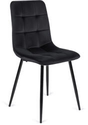  Fekete Bársony Étkezőszék. PERU (ME-ME-PERU-CZ-V-K)