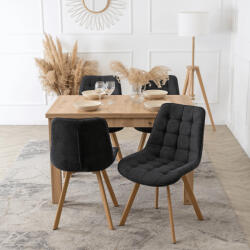  KATHY Kárpitozott Étkezőszék Fekete Színben (ME-ME-KATHY-CZ-D-T-K)