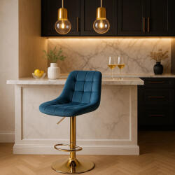  Kék Bársony Bárszék ARCOS (ME-ME-ARCOS-GR-ZL-V-H)