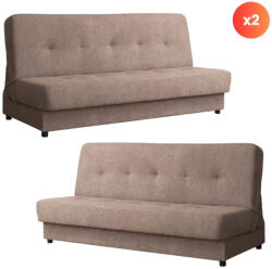  2 db kihúzható kanapé barna színben - ARUBA (ME-PPHUE-ZOSIA-POLARIS4-Z2-WER)
