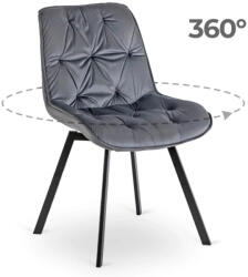 Szürke Bársony Forgó Étkezőszék. MARCO (ME-ME-MARCO-P-V-K)