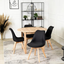  Fekete Szövet Étkezőszék NEVEL (ME-ME-NEVEL-CZ-D-T-K)