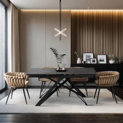  Stół MAXIME Ceramiczny Rozkładany 160-240 cm Czarny márvány (ME-ME-MAXIME-CZ-S)