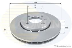 COMLINE Brzdový kotúč COMLINE ADC2600V (ADC2600V)