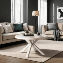  Dohányzóasztal Bézs/Kasmír Színben. LINCOLN (ME-ME-LINCOLN-BZ-BZ-L)