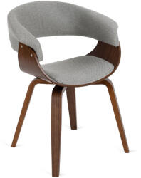  Elegáns Étkezőszék Szürke/Dió Színben. GARY 2 (ME-ME-GARY2-P-O-T-DG-K)