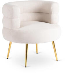  Designer Fotel Krém Bouclé Szövettel. PRESTON (ME-ME-PRESTON-KR-ZL-T-FW)