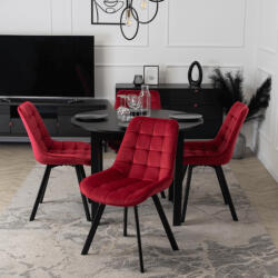 Bordó Bársony Étkezőszék RICK (ME-ME-RICK-BOR-V-K)