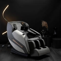  Masszázsfotel Szürke Eco-bőr Kárpittal. VX MAX (ME-ME-VXMAX-P-E-FW)