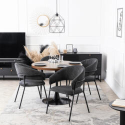  Fekete Kordbársony Étkezőszék TINKA (ME-ME-TINKA-CZ-SZTR-K)