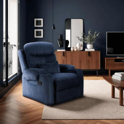  TV és Relaxfotel Sötétkék Kordbársony Szövettel. TORRES (ME-ME-TORRES-GR-SZTR-FW)