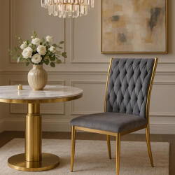  Szürke Bársony Étkezőszék. DAN (ME-ME-DAN-P-ZL-V-K)