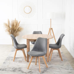 Szürke Szövet Étkezőszék NEVEL (ME-ME-NEVEL-P-D-T-K)