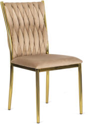 Bézs Bársony Étkezőszék. DAN (ME-ME-DAN-BZ-ZL-V-K)