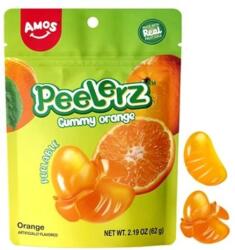 Amos Sweets Peelerz Hámozható Narancs Ízű Gumicukor Valódi Gyümölcstartalommal 65g