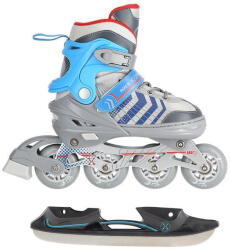 NILS Extreme Cserélhető pengéjű jégkorong görkorcsolya Nils Extreme NH18192 4 az 1-ben kék|szürke|vörös