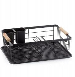 Kela Edénytálca Rica fém fekete 35, 0x28, 0x13, 0cm (KL-11713)