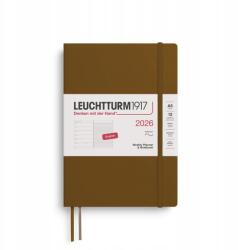 Leuchtturm1917 heti naptár A5, puhafedeles, Spice Brown, 2026 (372683)
