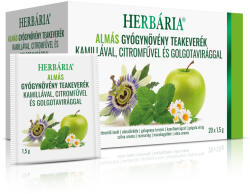 Herbária Almás gyógynövény teakeverék kamillával, citromfűvel és golgotavirággal 20x1, 5 g (0010010978)