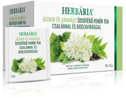 Herbária Jázmin és Ananász ízesítésű fehér tea csalánnal és bodzavirággal 20x1, 5 g (0010011366)