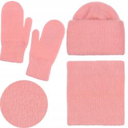 Majka Női Szett Téli Őszi Majka Sál Sapka Kesztyű Barack (Miskanta +BF 32+V-17 SD06 brzoskwinia 49016)