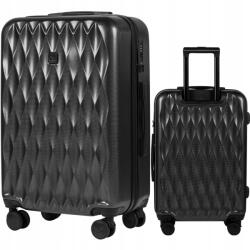 Wings Utazó Poggyász Bőrönd Wings polikarbonát 4 Kerék Tsa kemény (PC-190-D.GREY-M)