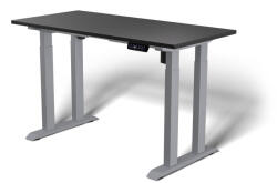 Liftor Rock, 118x60x1, 8 cm, Fekete, Fekete/Szürke, állítható magasságú asztal