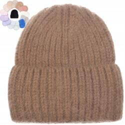 Majka Mézes Gyapjú Téli Sapka Lengyel Márka Majka 60% Angora (Czapka Camila SD59A miodowa 50433)